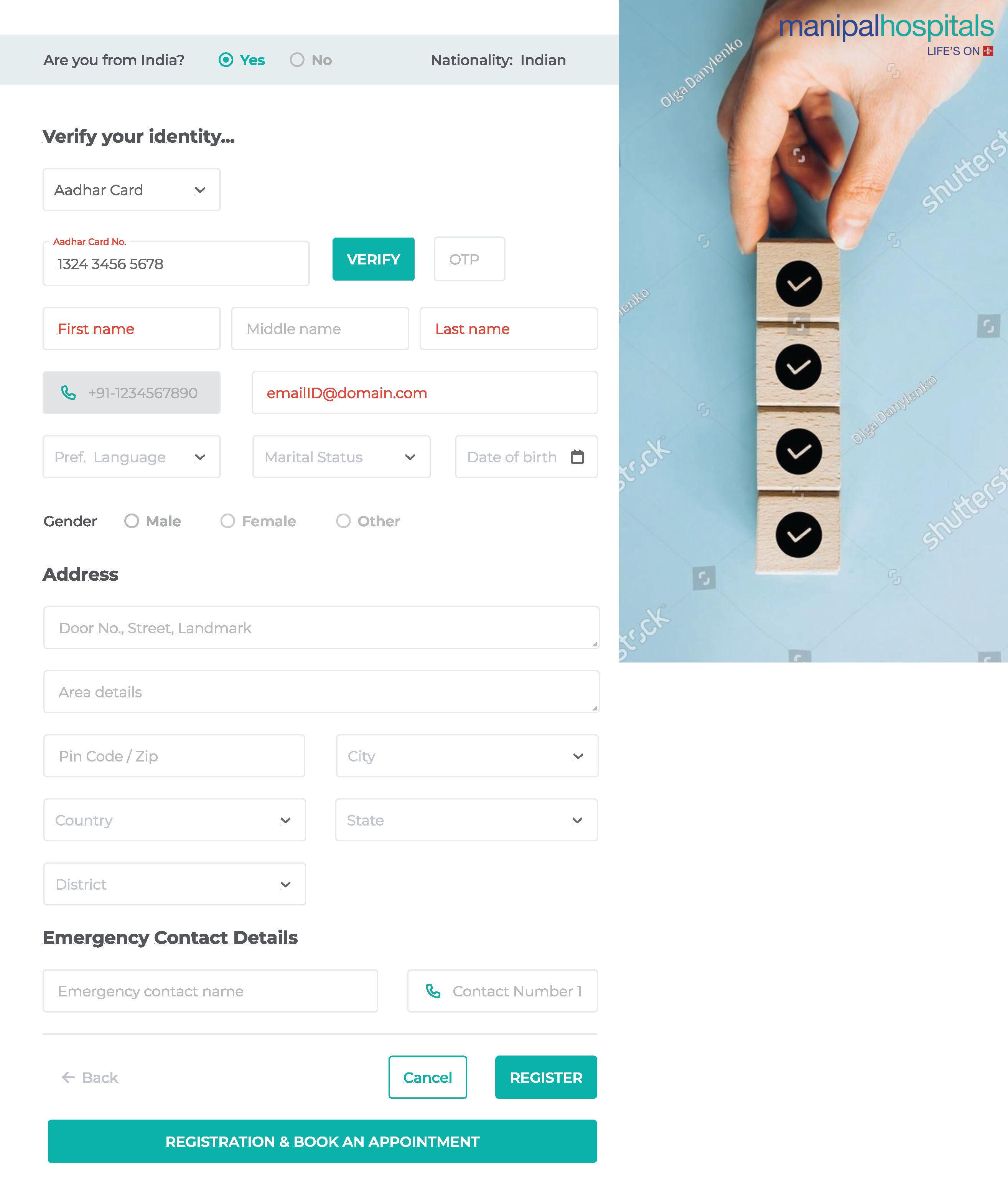 Manipal: Department View